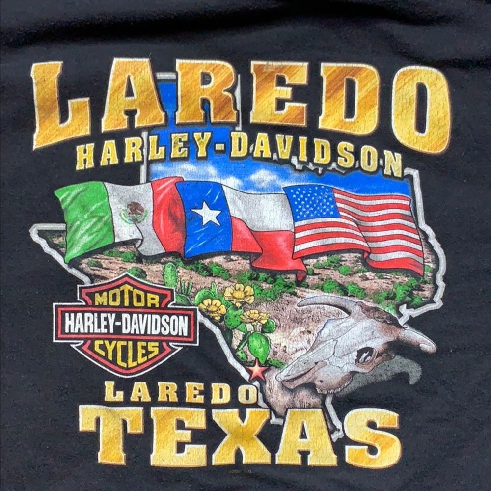 Men’s Harley Davidson TShirt LAREDO Texas 2XL
